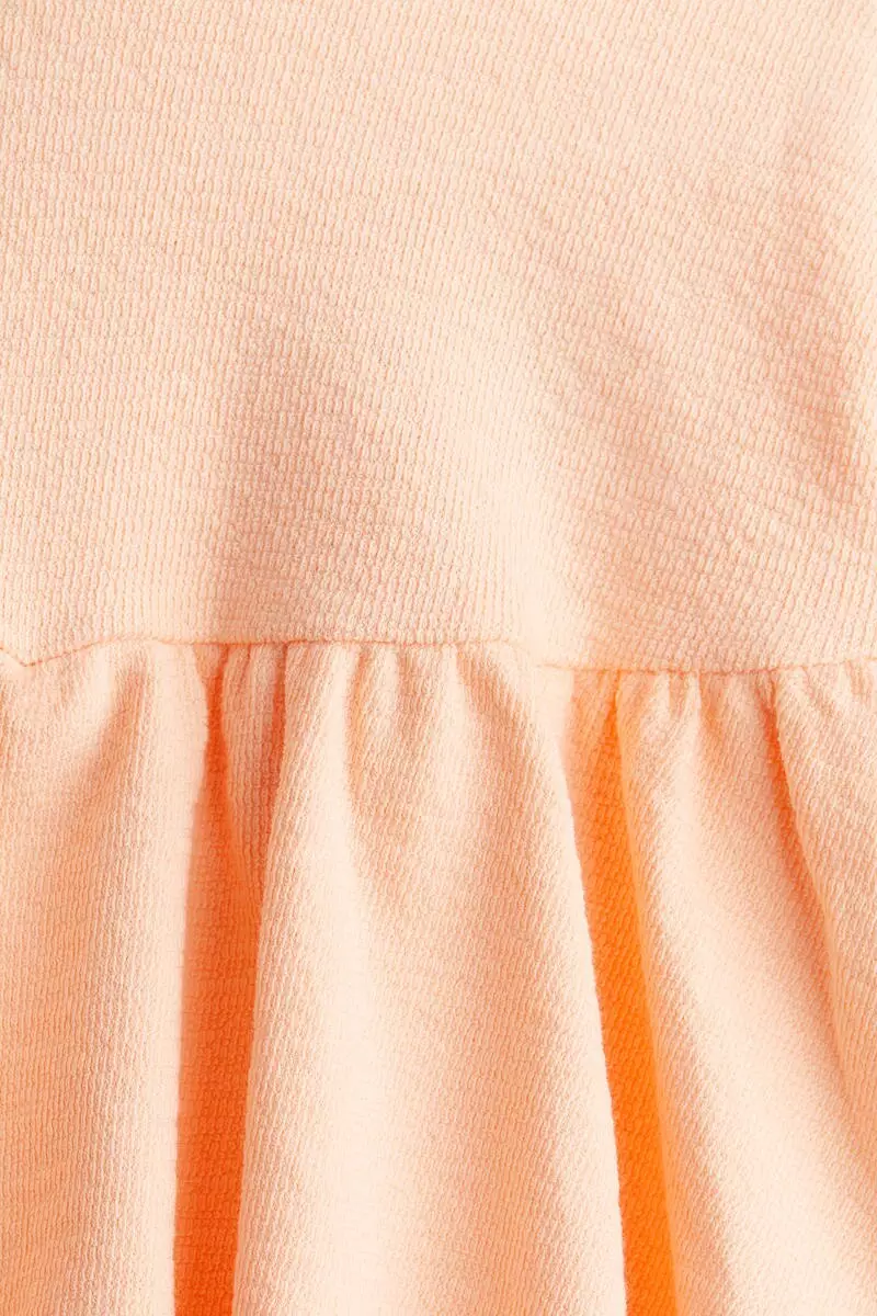 Crinkled jersey skirt