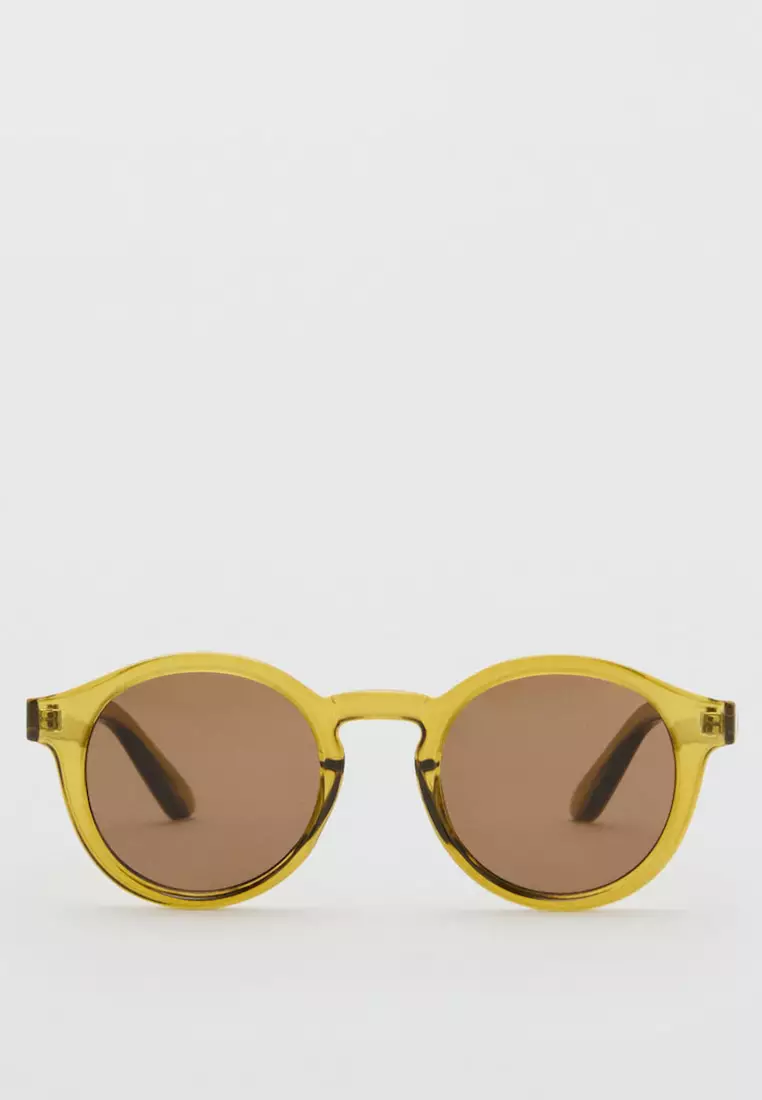 Semi-Transparent Frame Sunglasses