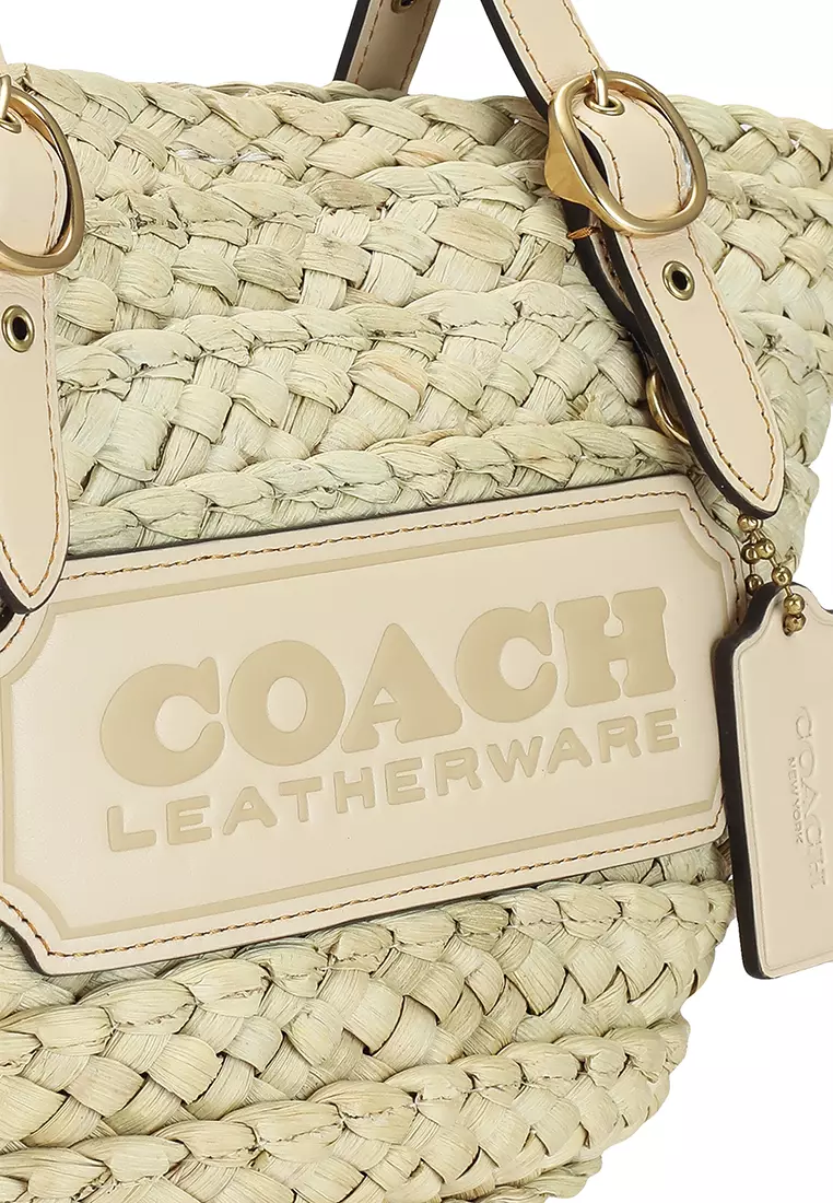Coach straw bag hotsell