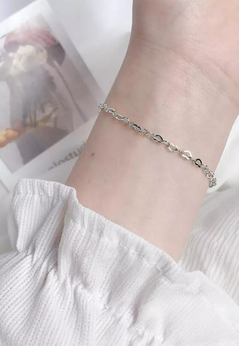 Buy pure clearance silver bracelet online