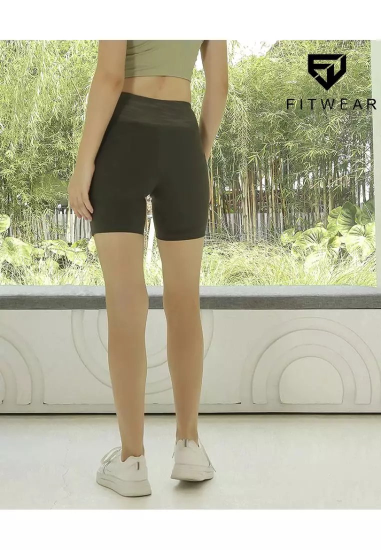 Fitwear - Legging / Celana Pendek Olahraga VEXANA PRINTED WAIST - ZEBRA ARMY