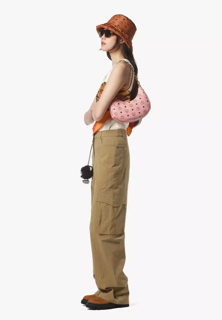 Aren Crescent Hobo Bag in Visetos