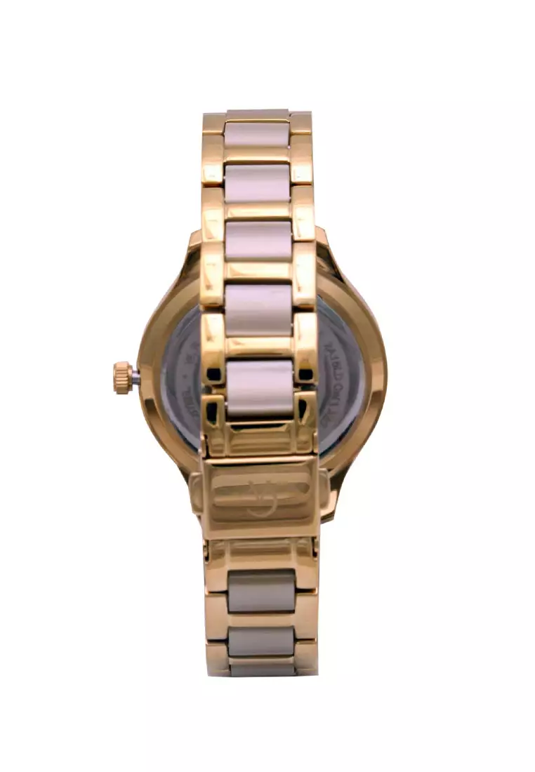 Alexandre Christie Jam Tangan Wanita - Rosegold Ivory - Stainless Steel - 2A15 LDBGPIV