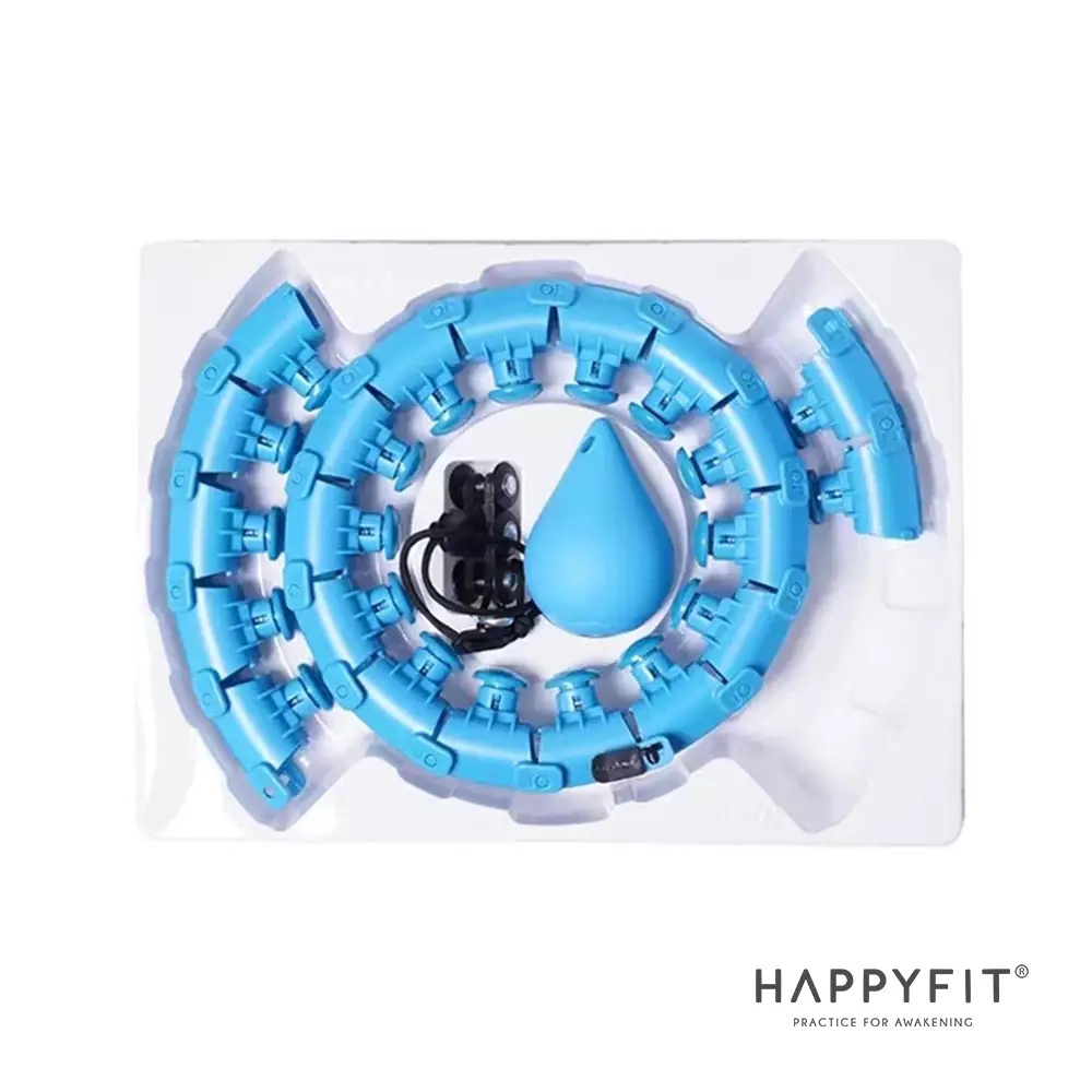 HAPPYFIT 24 KNOTS MASSAGE HULA HOOP - BLUE