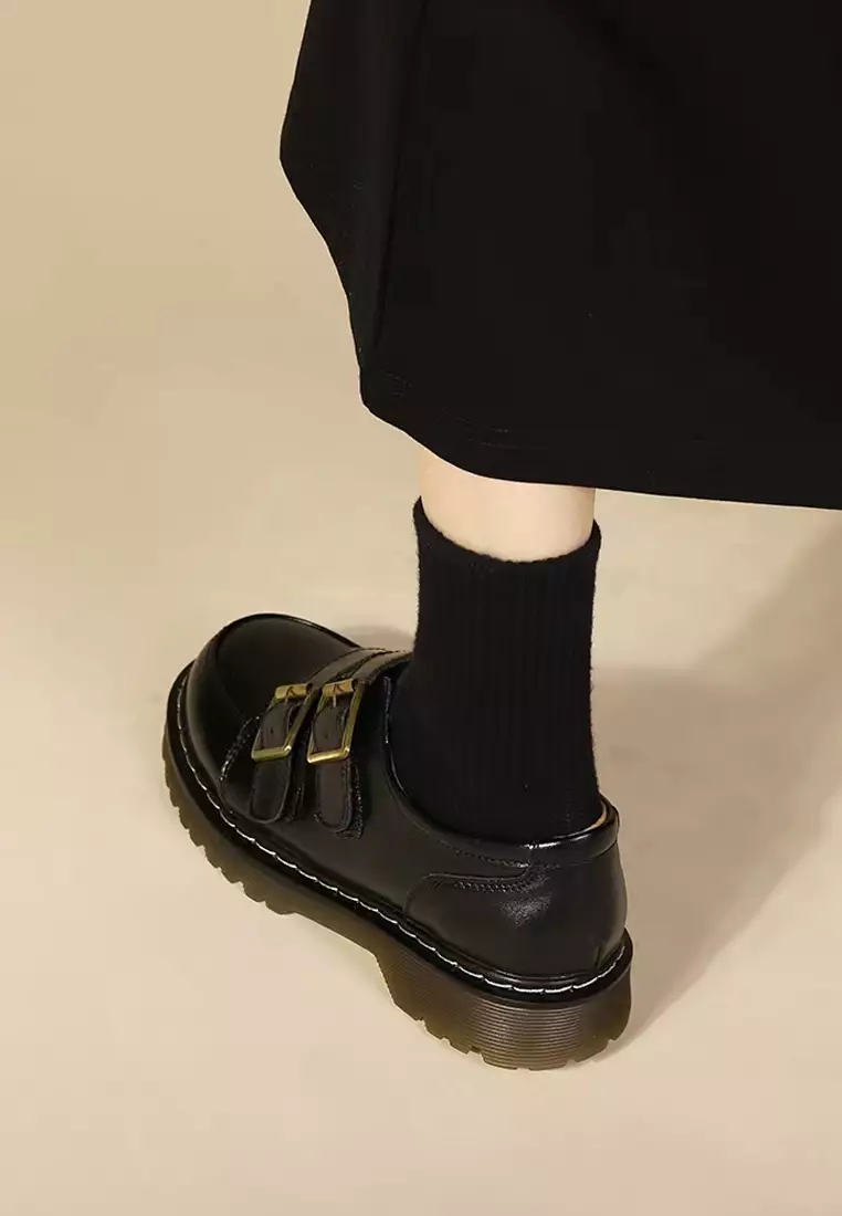 3.5CM Leather Monk Strap Shoes MZ2229-1