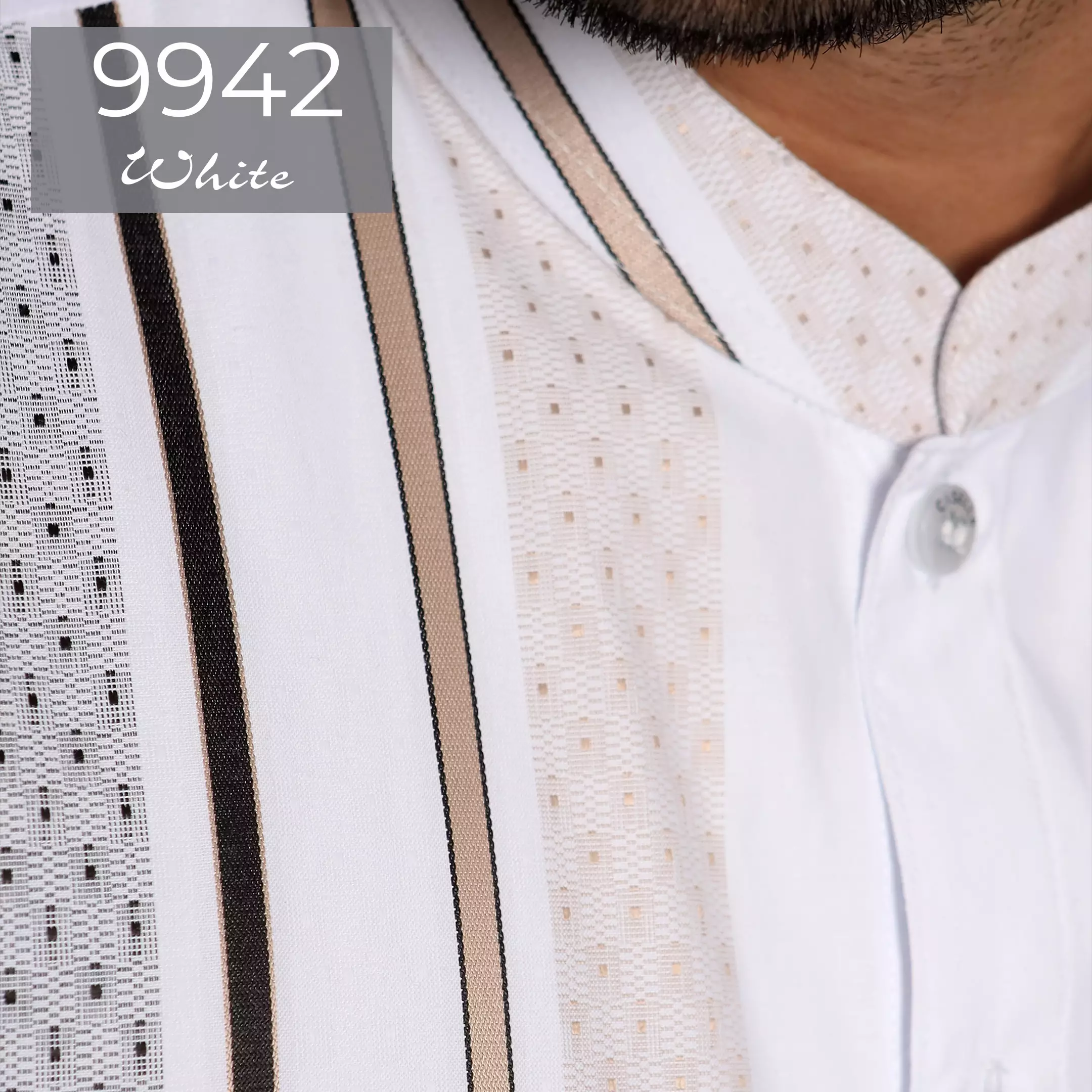 Casella Baju Koko Pria Lengan Panjang Exclusive | Baju Koko Azhar Lengan Panjang 9942 White