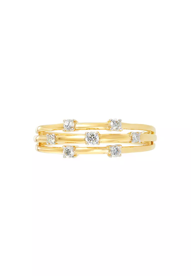 HABIB CHIC | Claw Diamond Ring in 375/9KYellow Gold 261100524(YG)