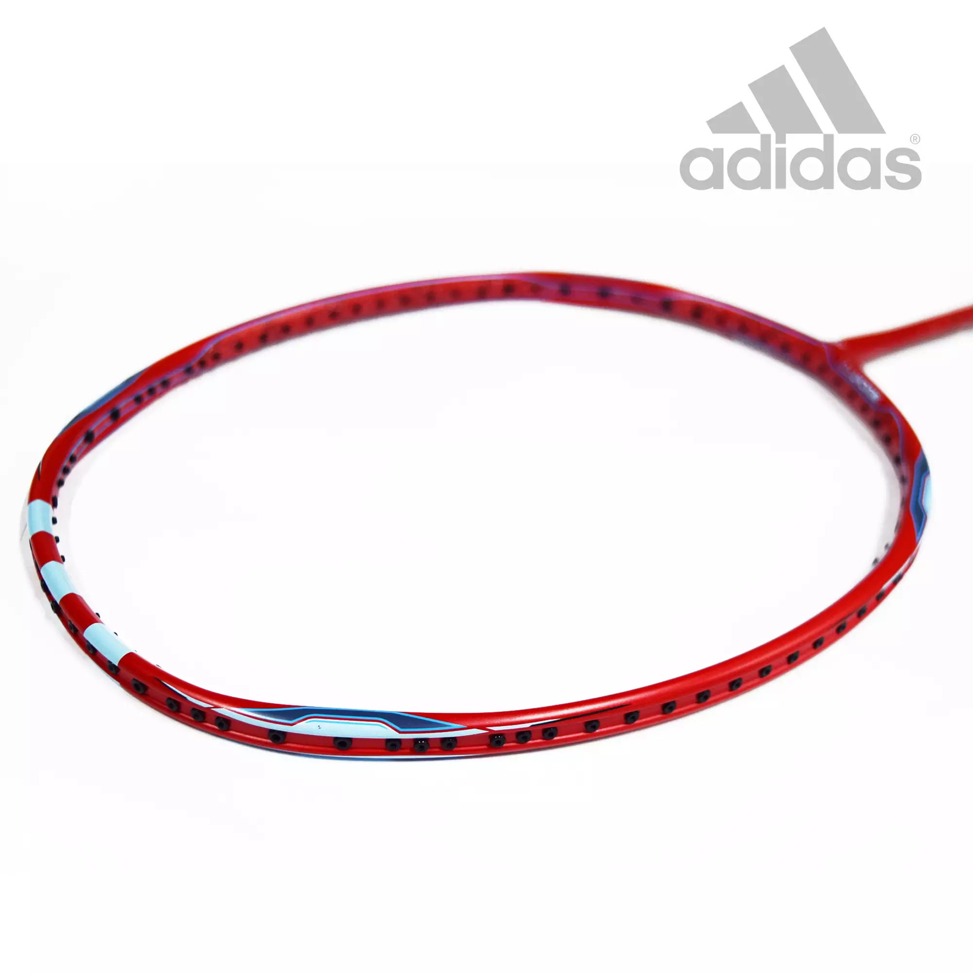 Paket Raket Bulutangkis Badminton Adidas Wucht P2.1 Vivid Red dan Senar Adidas wucht P67.1
