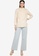 ZALIA BASICS white Front Pintuck Shirt 0FD6FAA177C0FFGS_3