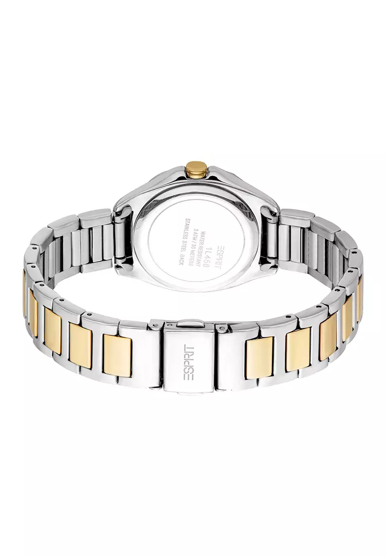 Esprit Calista Two Tone Stainless Steel Analog Watch For Women EES1L458M0045