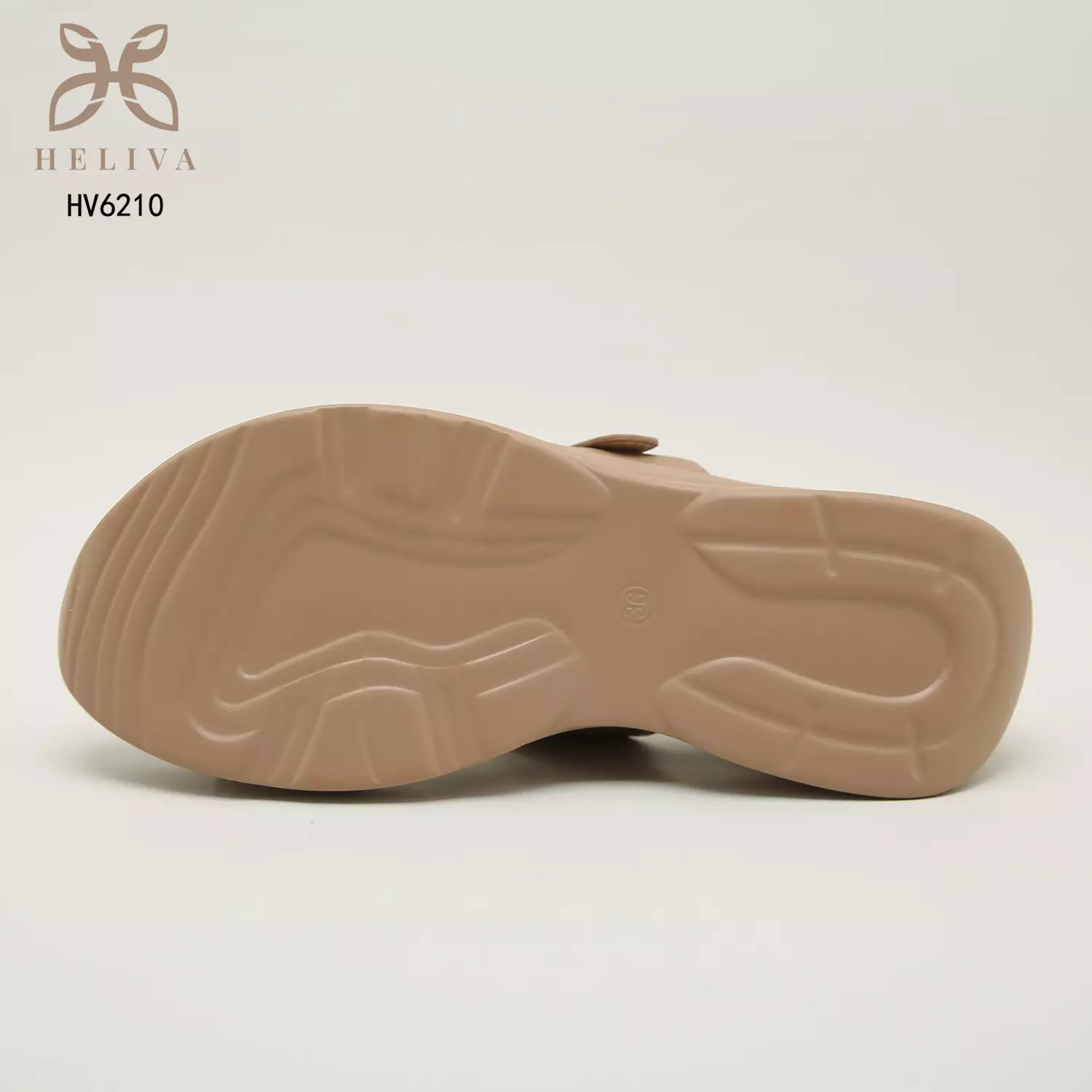 Heliva Julia Slide Slip On Wedges Double Strap Sol 5 cm