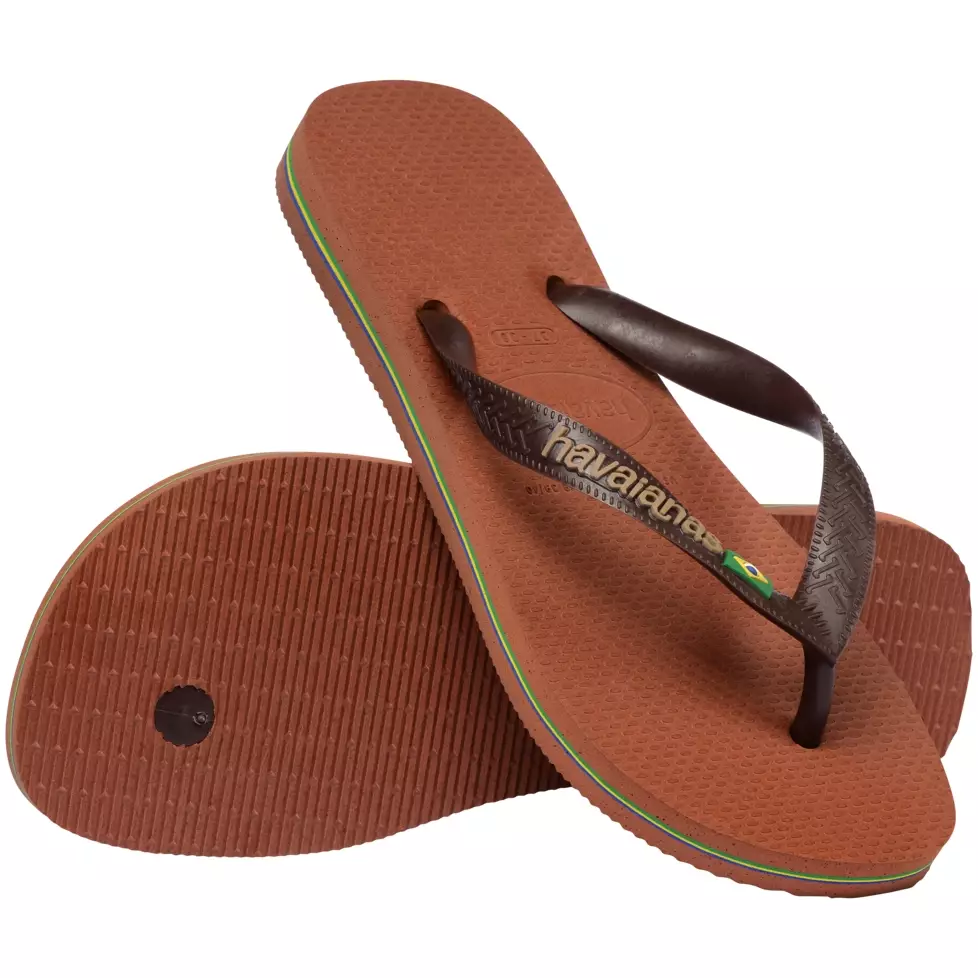 Havaianas 2815 - Brasil Logo Rust/Coffee - Sandal Pria