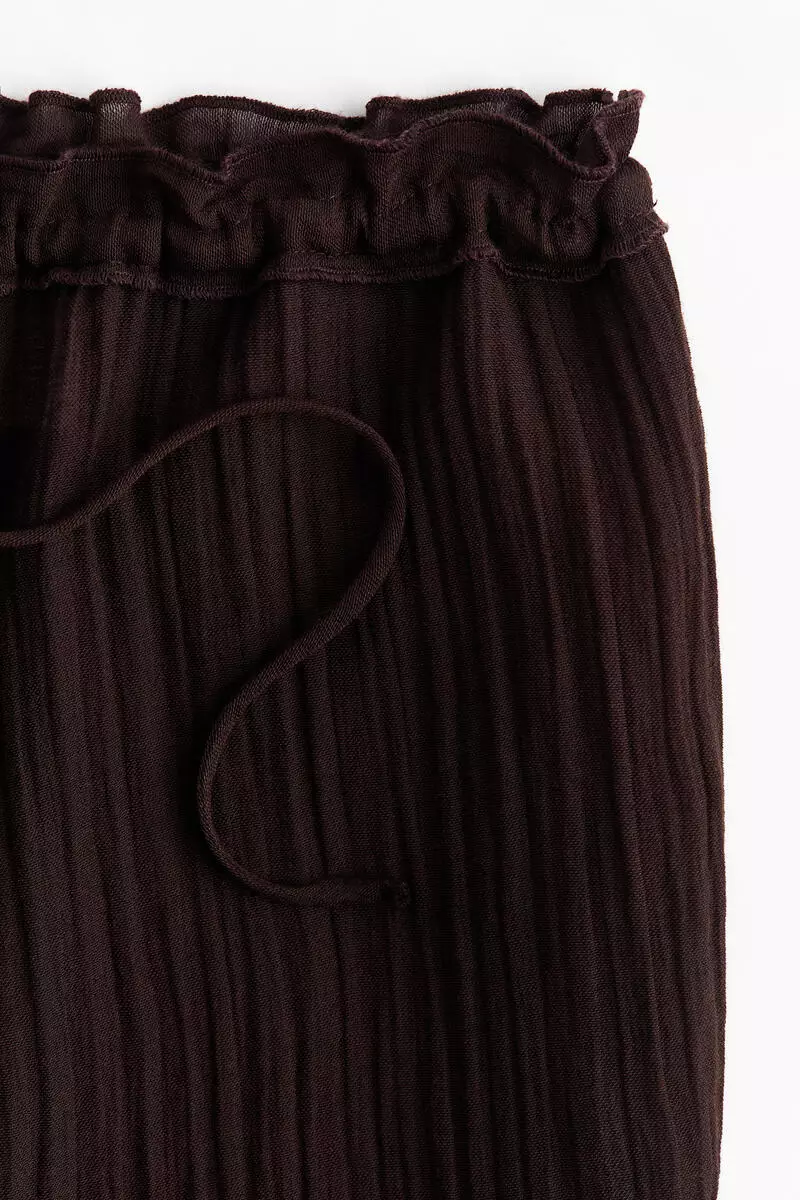 Balloon drawstring trousers