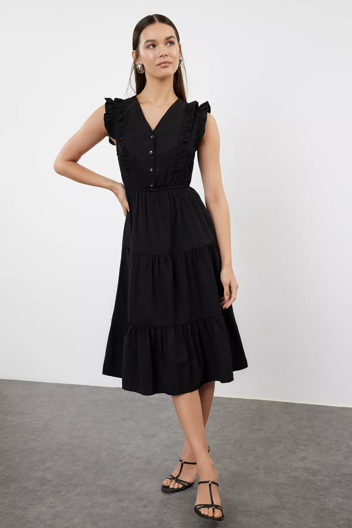 princess polly baby blue dress Neomi Sequin Halter Mini Dress in Black
