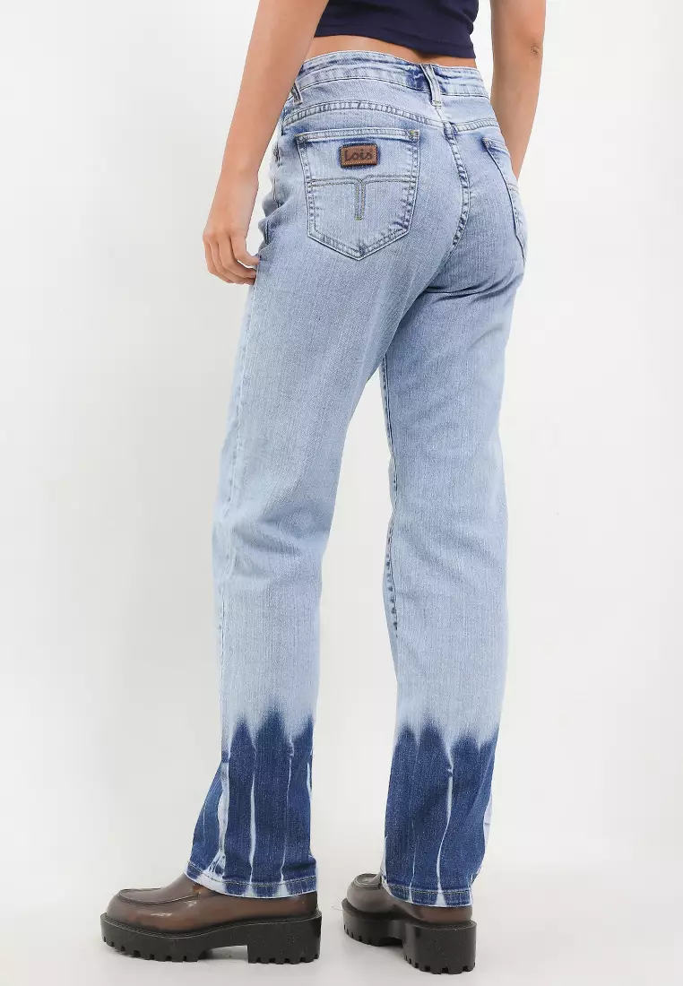 High Waist Straight Denim Pant FWL378