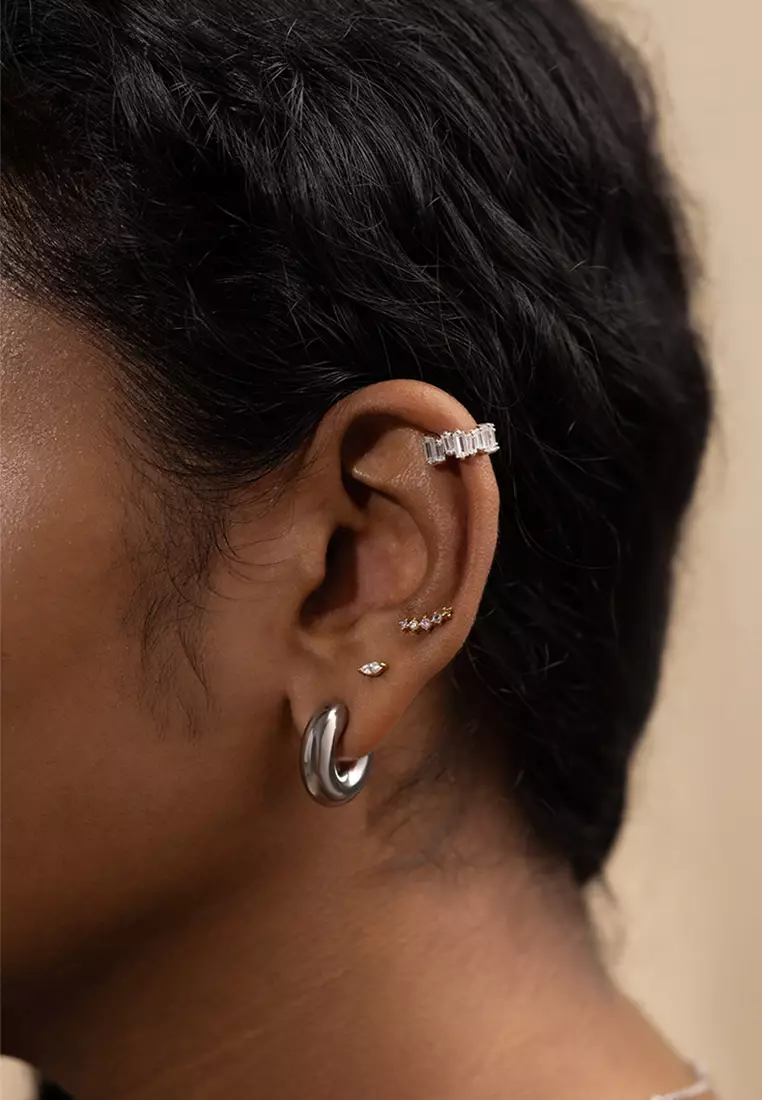 Hailey Nano Hoop 9mm Earrings