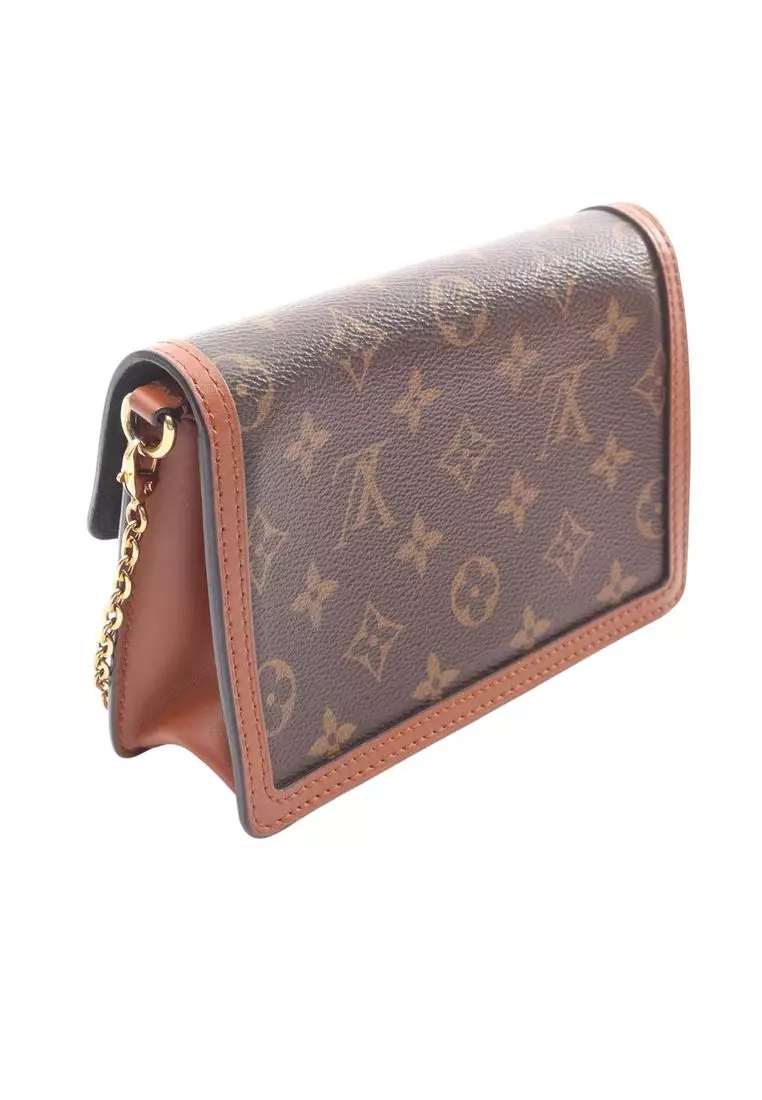 Pre-Loved Louis Vuitton Monogram Reverse Dauphine Wallet On Chain