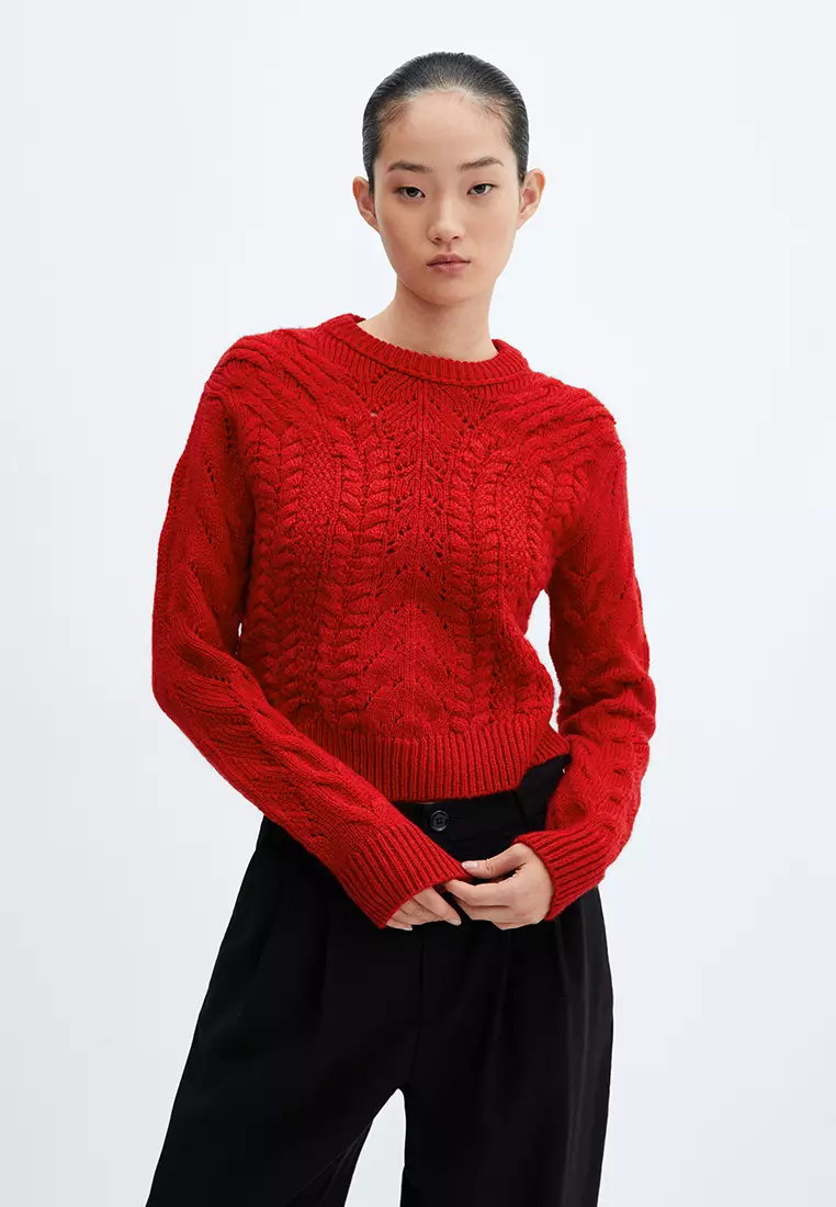 Buy Mango Knitted Jumper With Openwork Details 2024 Online