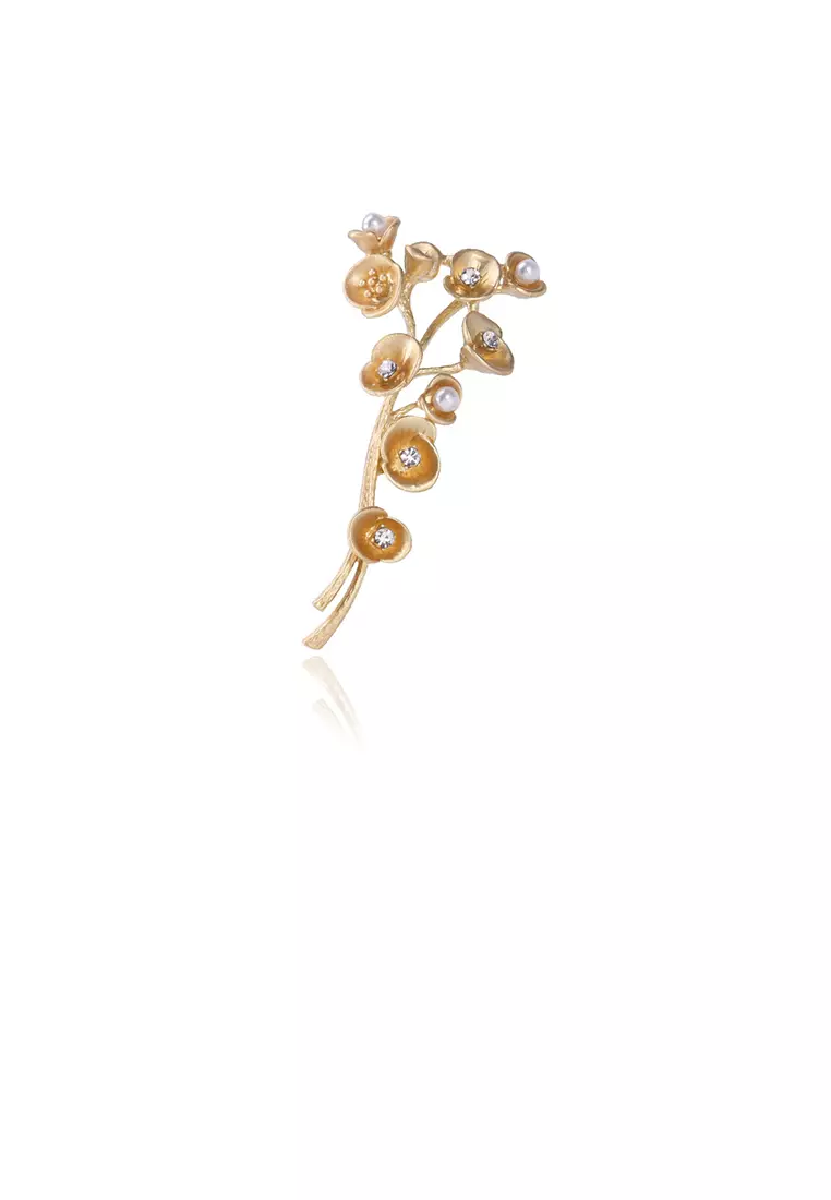 Gold top brooch price