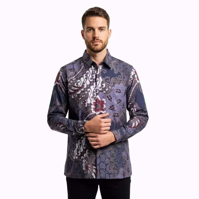 Kemeja Batik Pria - Bhatara Batik Fhirdan - Atasan Kemeja Batik Lengan Panjang
