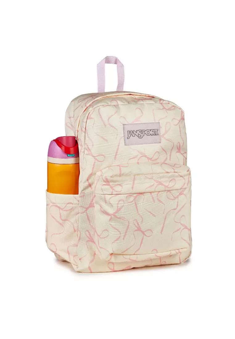 Jansport Superbreak Plus - Rows Of Bows Natural/Pink Ice