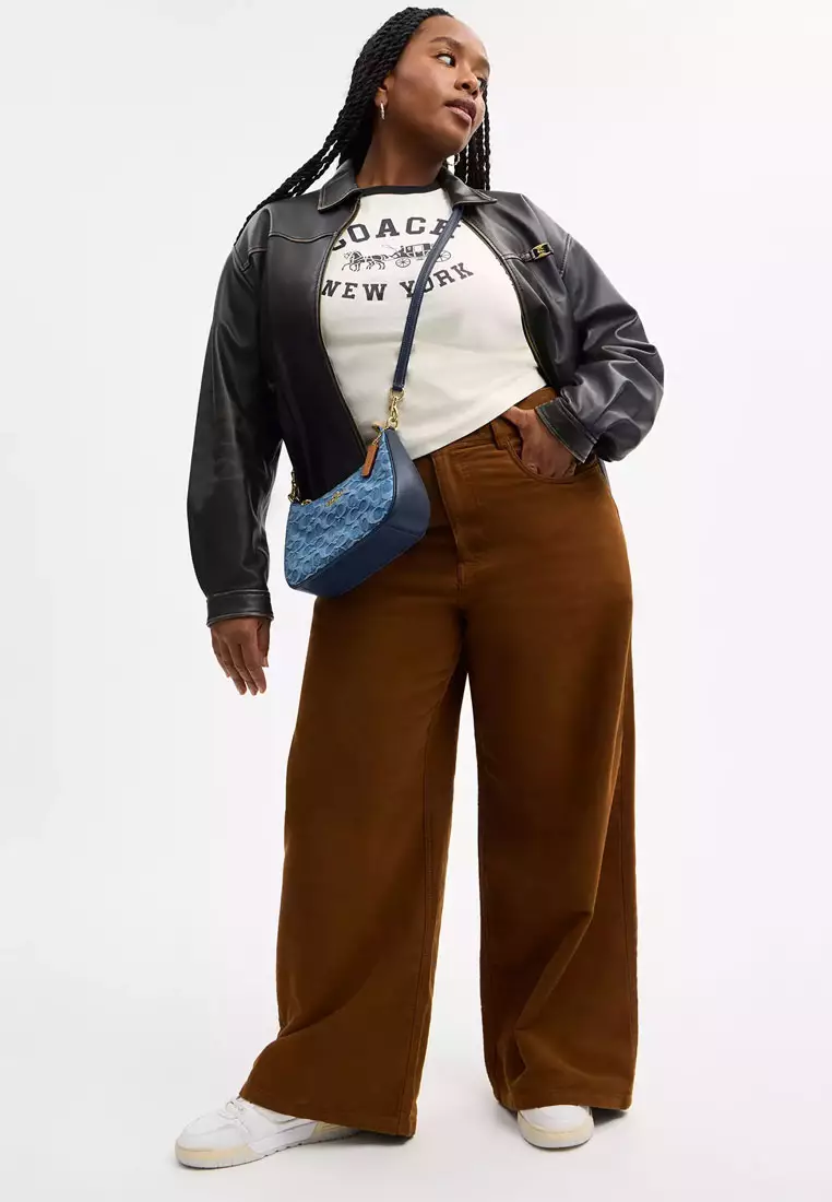 Teri Shoulder Bag In Signature Denim