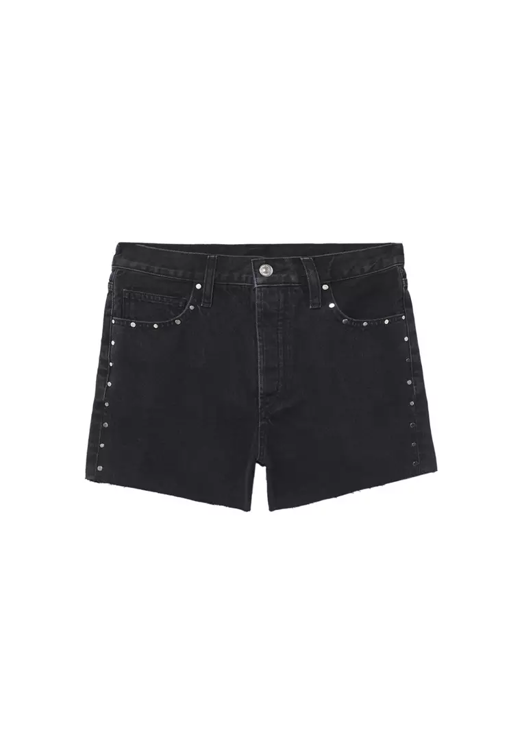 Stud Denim Shorts