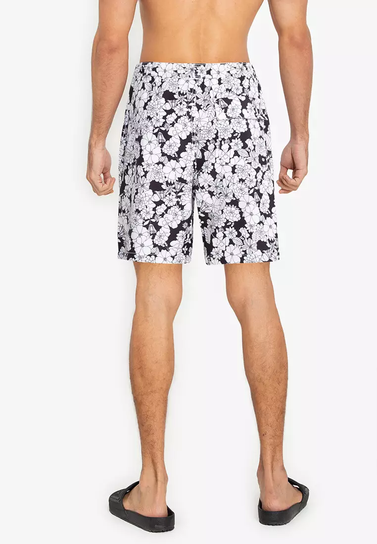 Mens floral cheap swim trunks