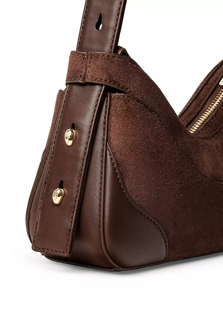 Tanga Bag Suede - Dark Oak