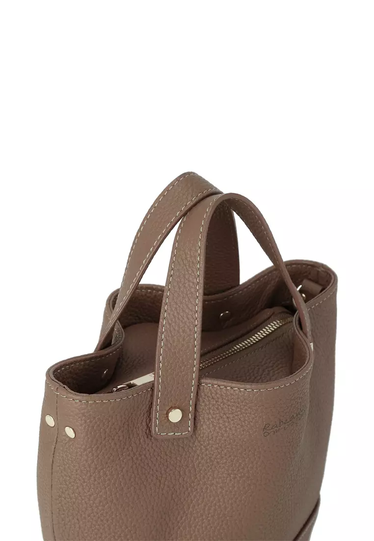 [網店限定] JULIANA 迷你水桶型手提斜背袋 - 奶糖色