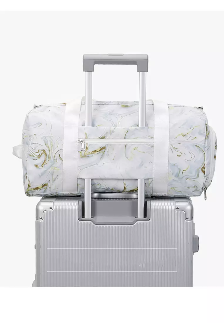 Stowable Duffel Bag With Shoes Compartment