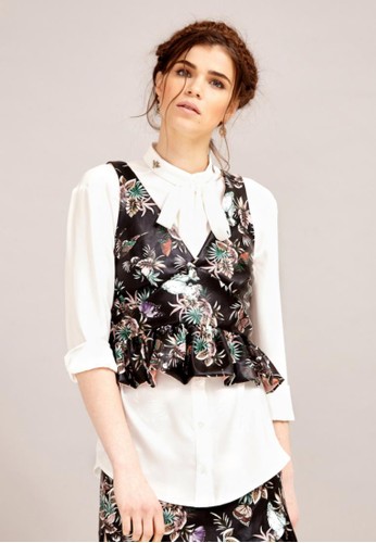 雪紡絲質襯衫, 服zalora鞋飾, 襯衫