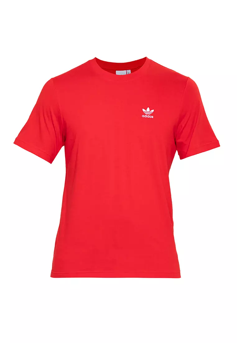 adidas red trefoil shirt