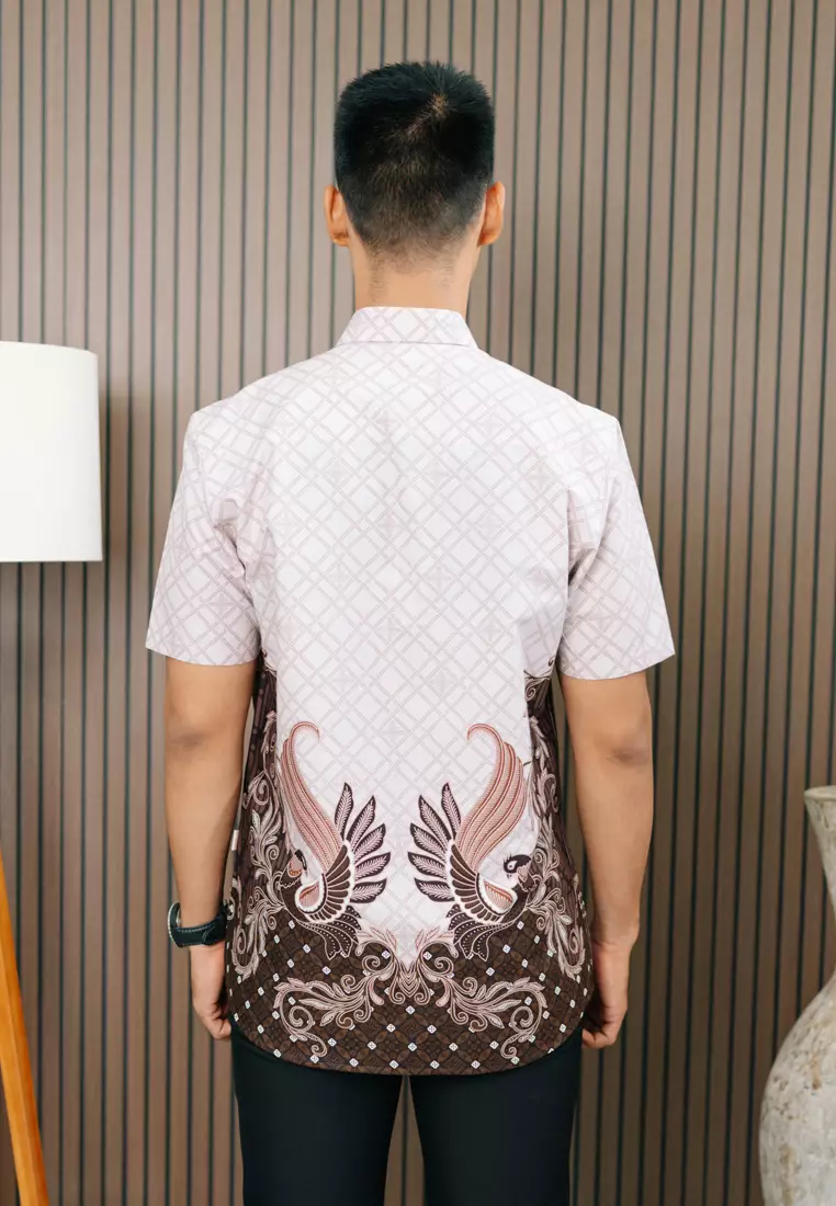 My Aksa Batik Pria Kemeja Pendek Fiore Flavia