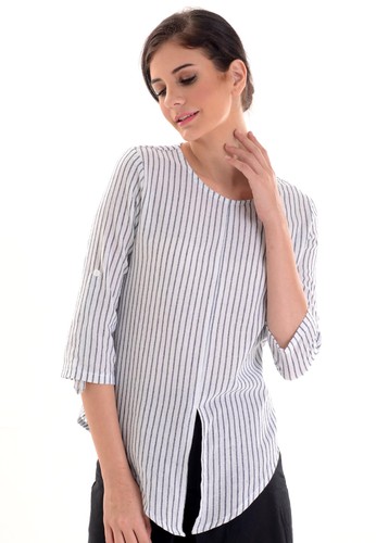 Tied Up Blouse Stripe