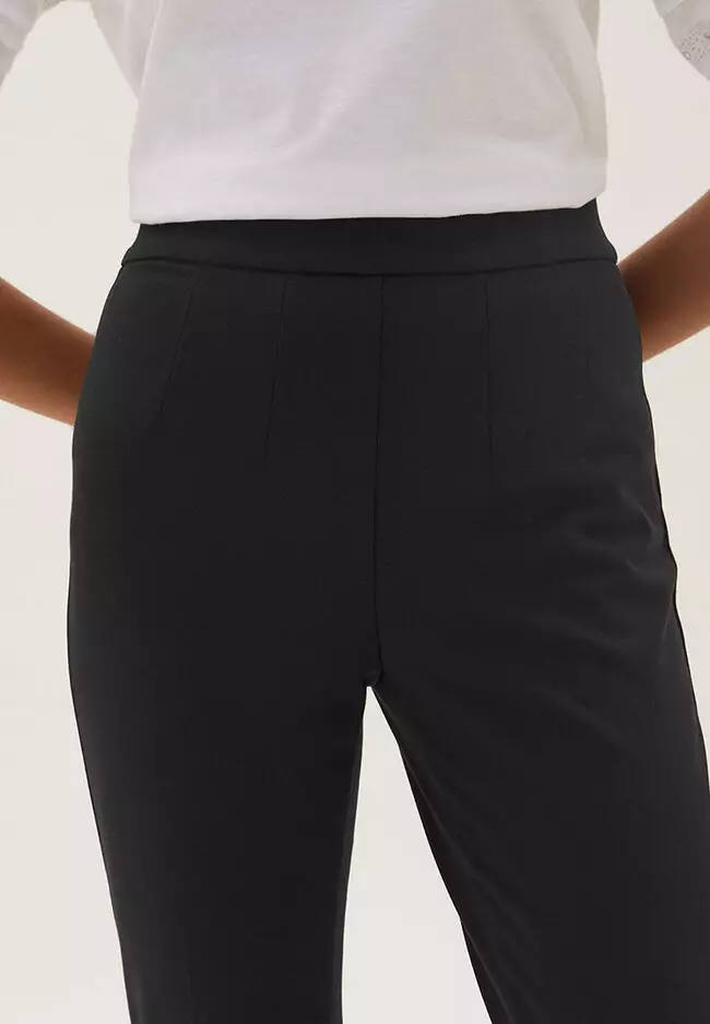 Jersey Slim Fit Ankle Grazer Trousers