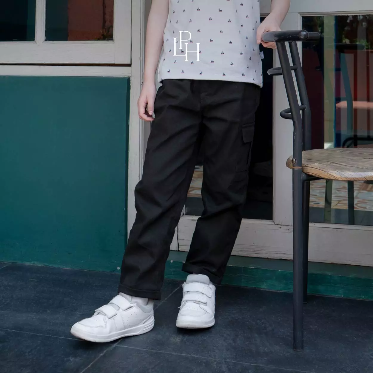 Little Palmerhaus - Long Cargo Pants 2.0 (Celana panjang anak) Army Green