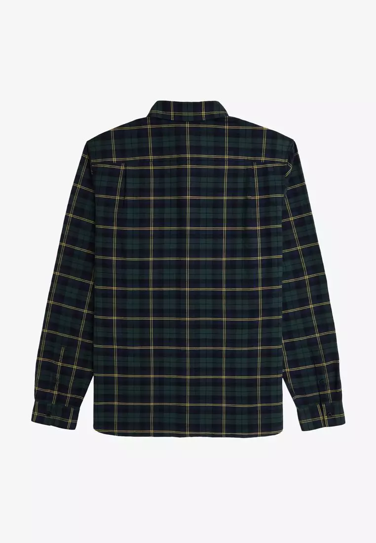 Buy Fred Perry Fred Perry M9627 OXFORD TARTAN SHORT SLEEVE