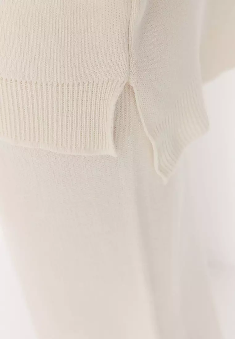 Mock Neck Knitwear Set