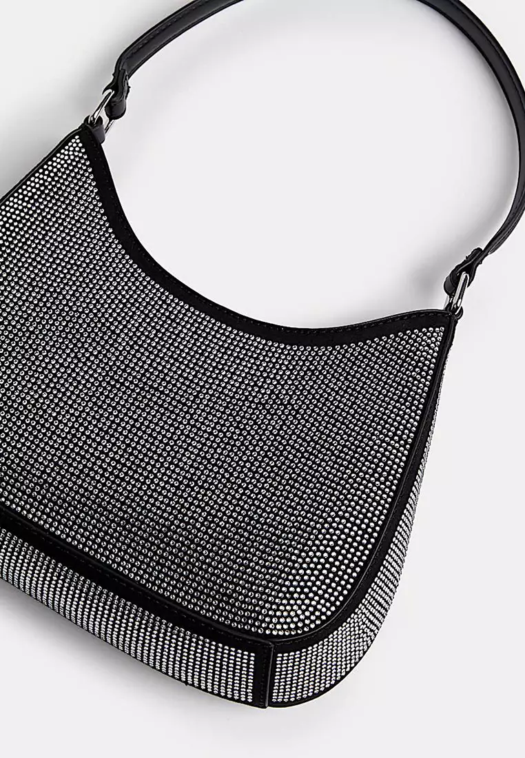 Faux Leather Underarm Bag