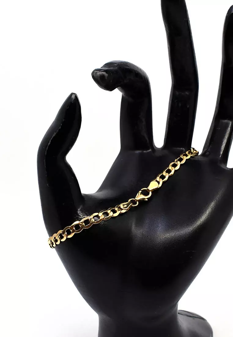 18K Italian Made Yellow Gold Bracelet