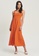 Calli orange Henri Midi Dress 2DC92AA28DC01AGS_5