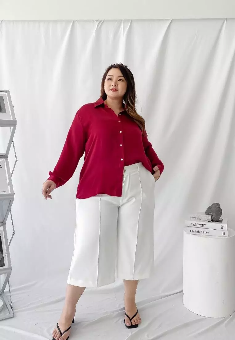 Plus Size Shirt Celine Red