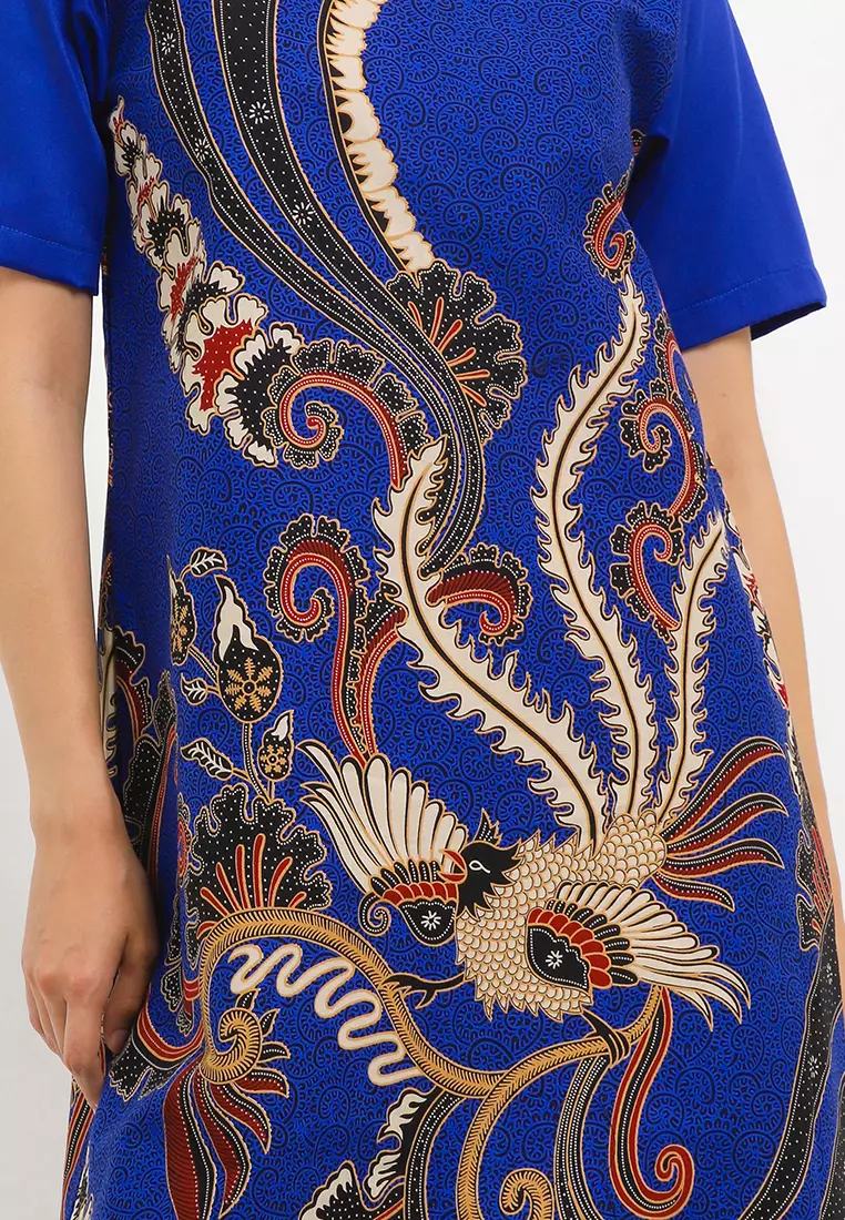 Azkia Dress Batik Katun Wanita