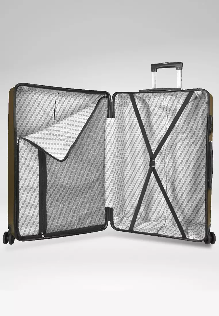 Urbanlite Trapez 24 inch 8-Wheel Spinner Hard Case Luggage