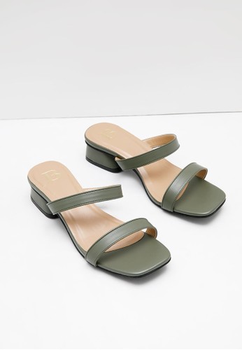 Jual Berrybenka Label Sophie Azara Strap Heels Olive Original | ZALORA