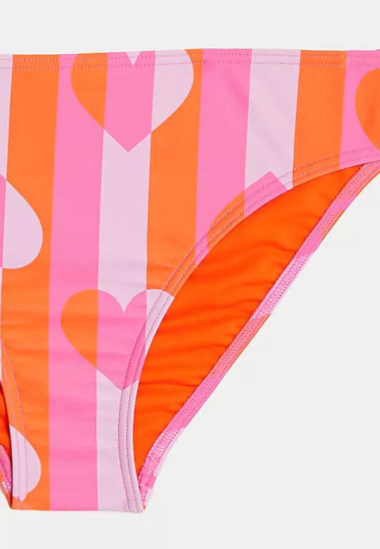 Printed Tie Front Bikini