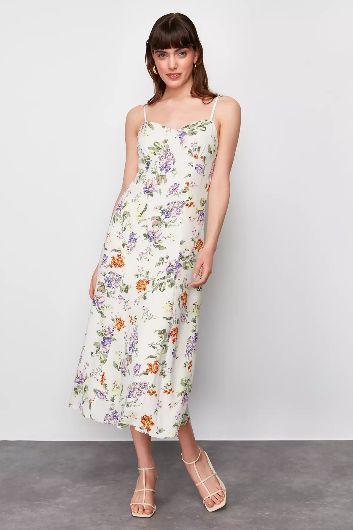 Jual Trendyol Floral Midi Dress Original 2025 ZALORA Indonesia ®