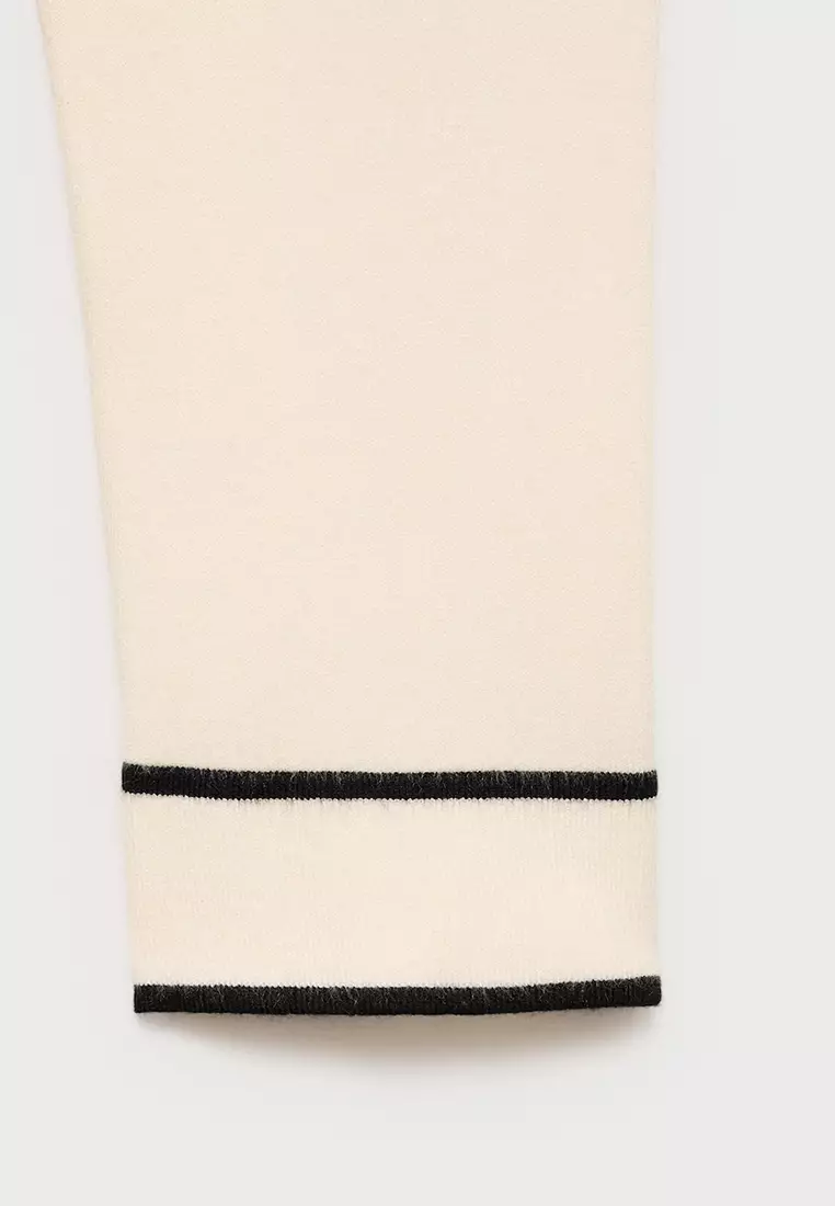 Contrasting V-Neck Sweater