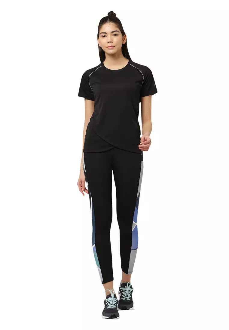 Kaos  Yoga Hitam Kering  Wanita